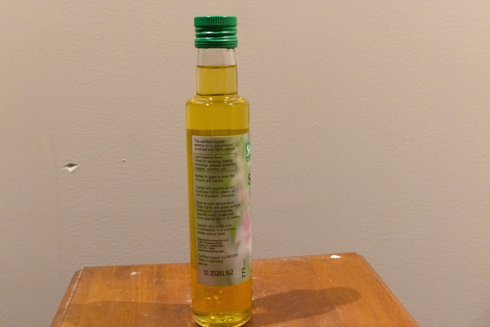 Seitenbacher Organic Sesame Oil - 8.5 fl oz