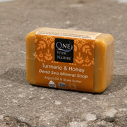 One With Nature Turmeric & Honey Dead Sea Mineral Soap