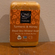 One With Nature Turmeric & Honey Dead Sea Mineral Soap